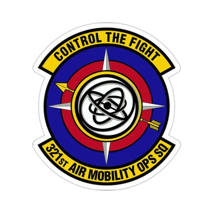 321 Air Mobility Operations Squadron (U.S. Air Force) STICKER Vinyl Die-Cut Decal 2 Inch - The Sticker Space