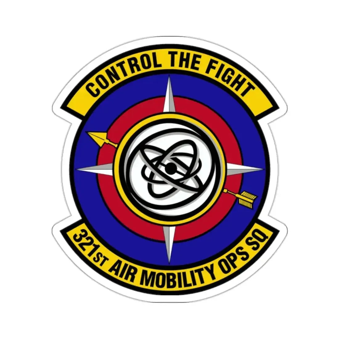 321 Air Mobility Operations Squadron (U.S. Air Force) STICKER Vinyl Kiss-Cut Decal - The Sticker Space