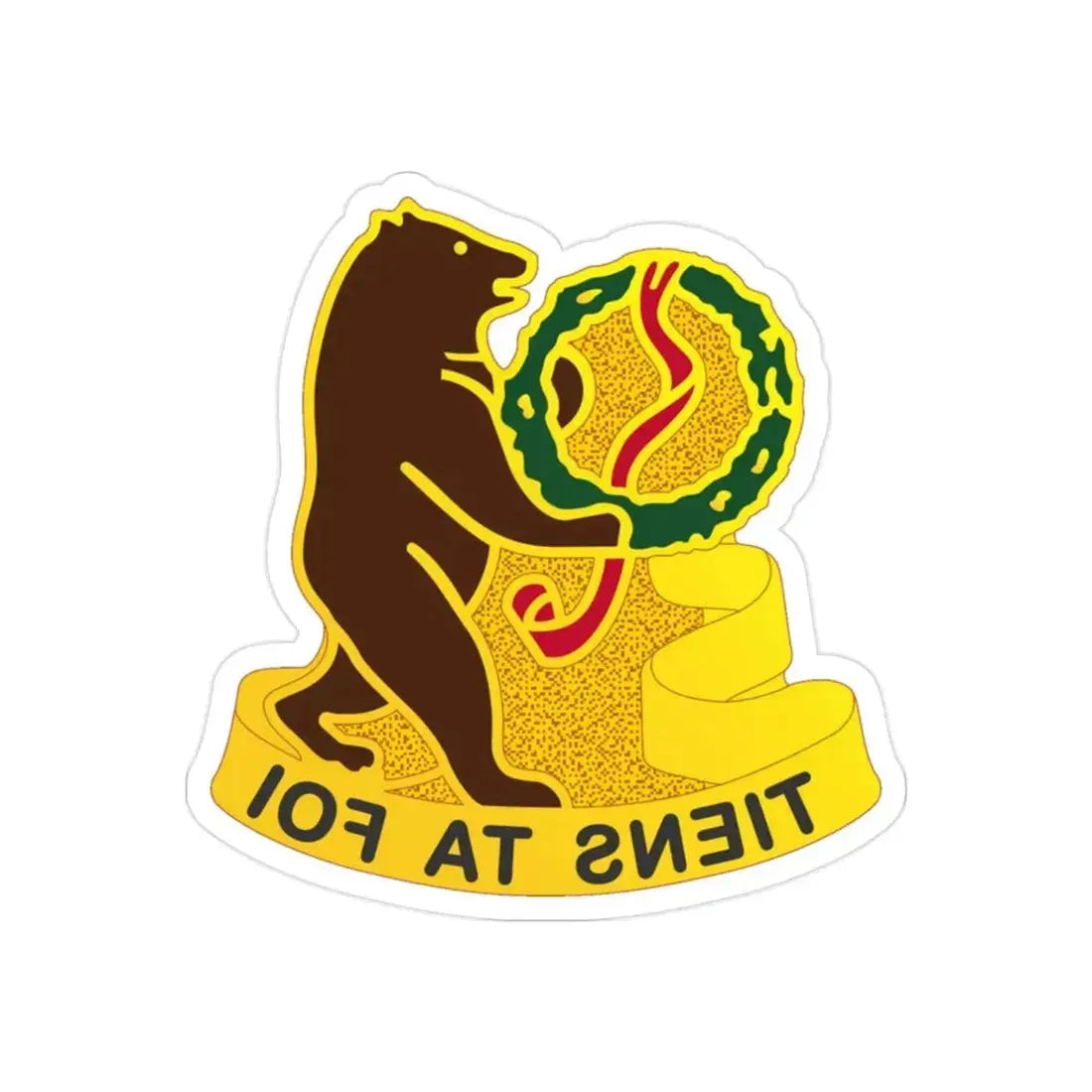 321 Cavalry Regiment (U.S. Army) REVERSE PRINT Transparent Die-Cut STICKER - The Sticker Space