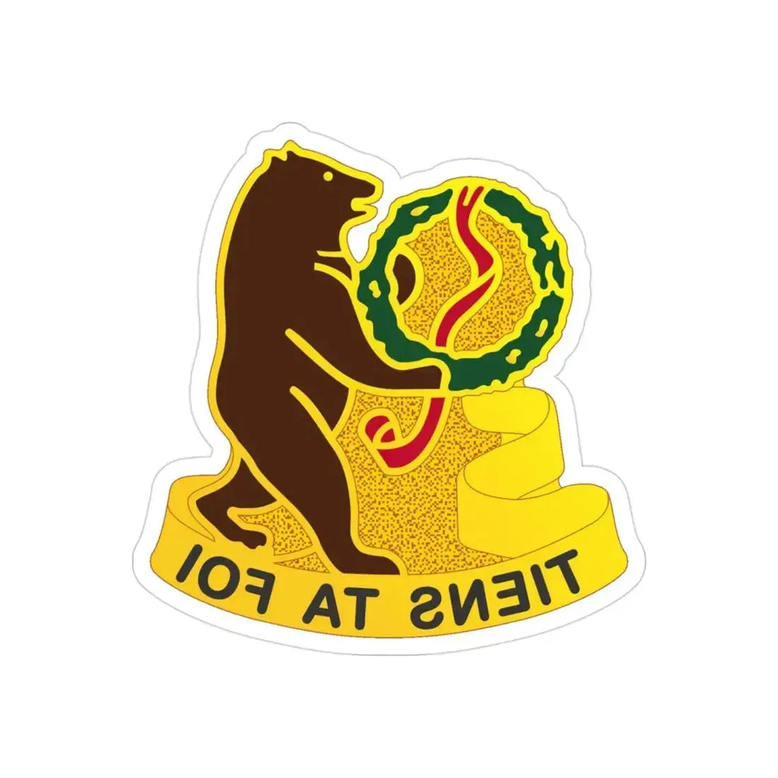 321 Cavalry Regiment (U.S. Army) REVERSE PRINT Transparent Die-Cut STICKER - The Sticker Space