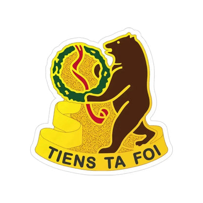 321 Cavalry Regiment (U.S. Army) Transparent STICKER Die-Cut Vinyl Decal 3 Inch - The Sticker Space