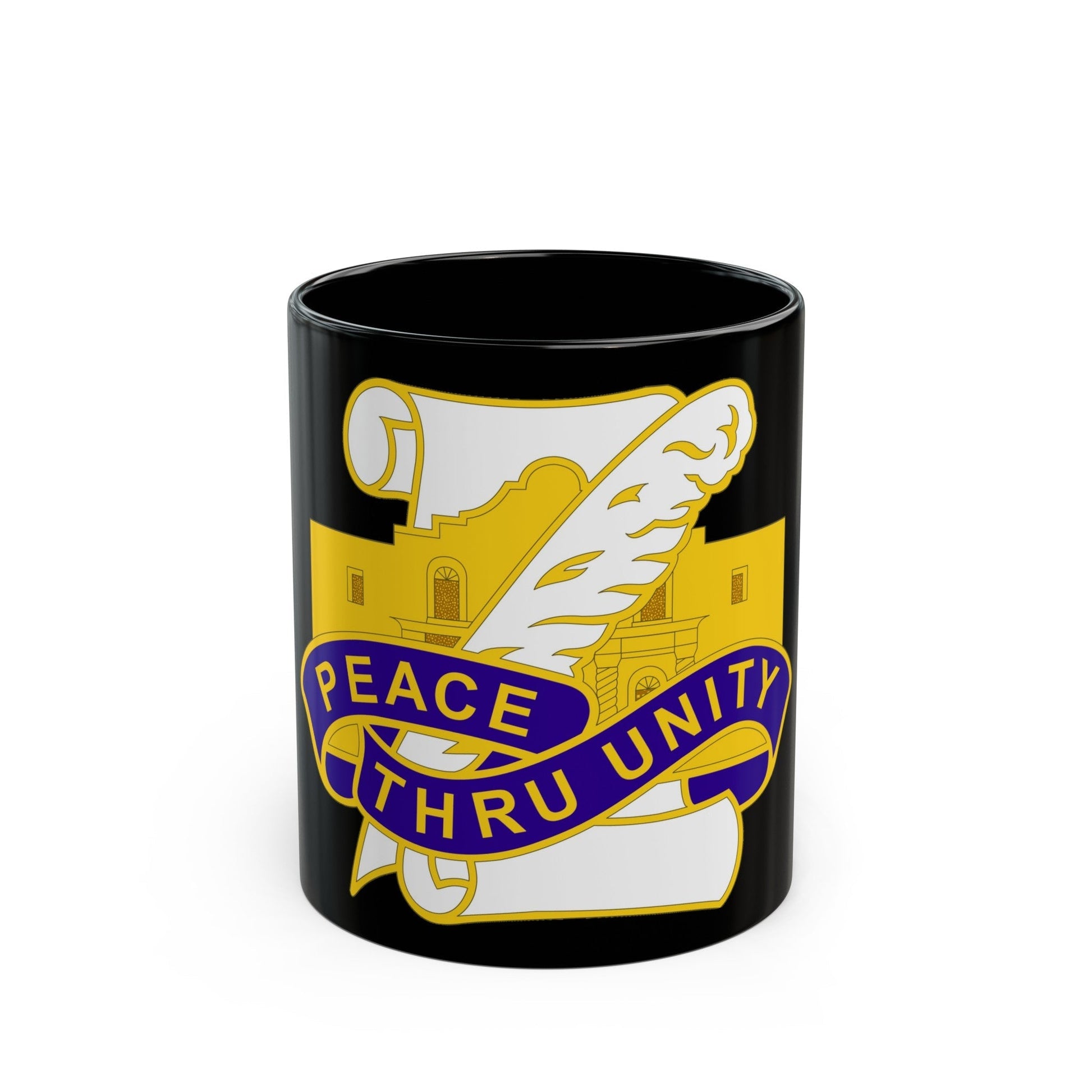 321 Civil Affairs Brigade 2 (U.S. Army) Black Coffee Mug-11oz-The Sticker Space