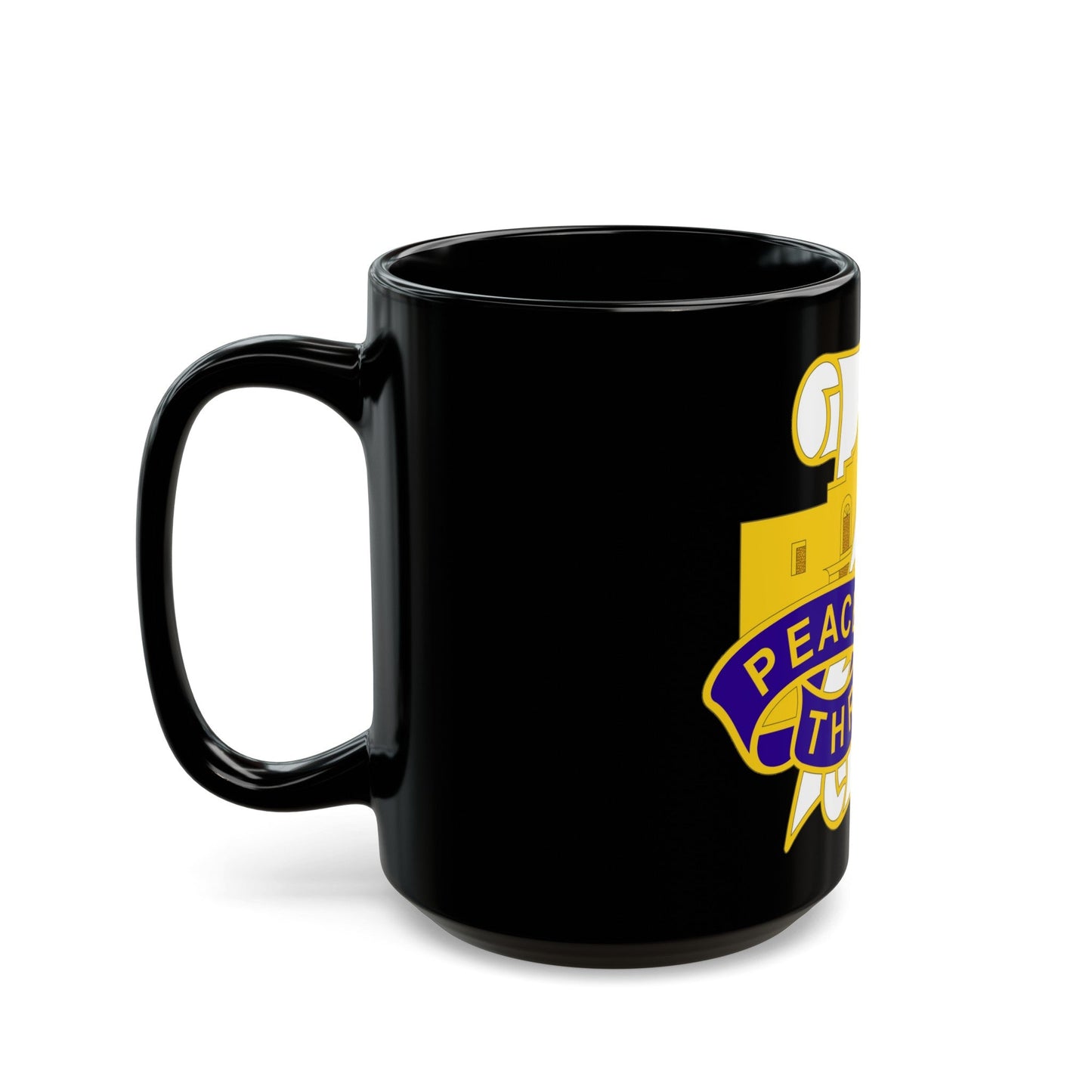 321 Civil Affairs Brigade 2 (U.S. Army) Black Coffee Mug-The Sticker Space