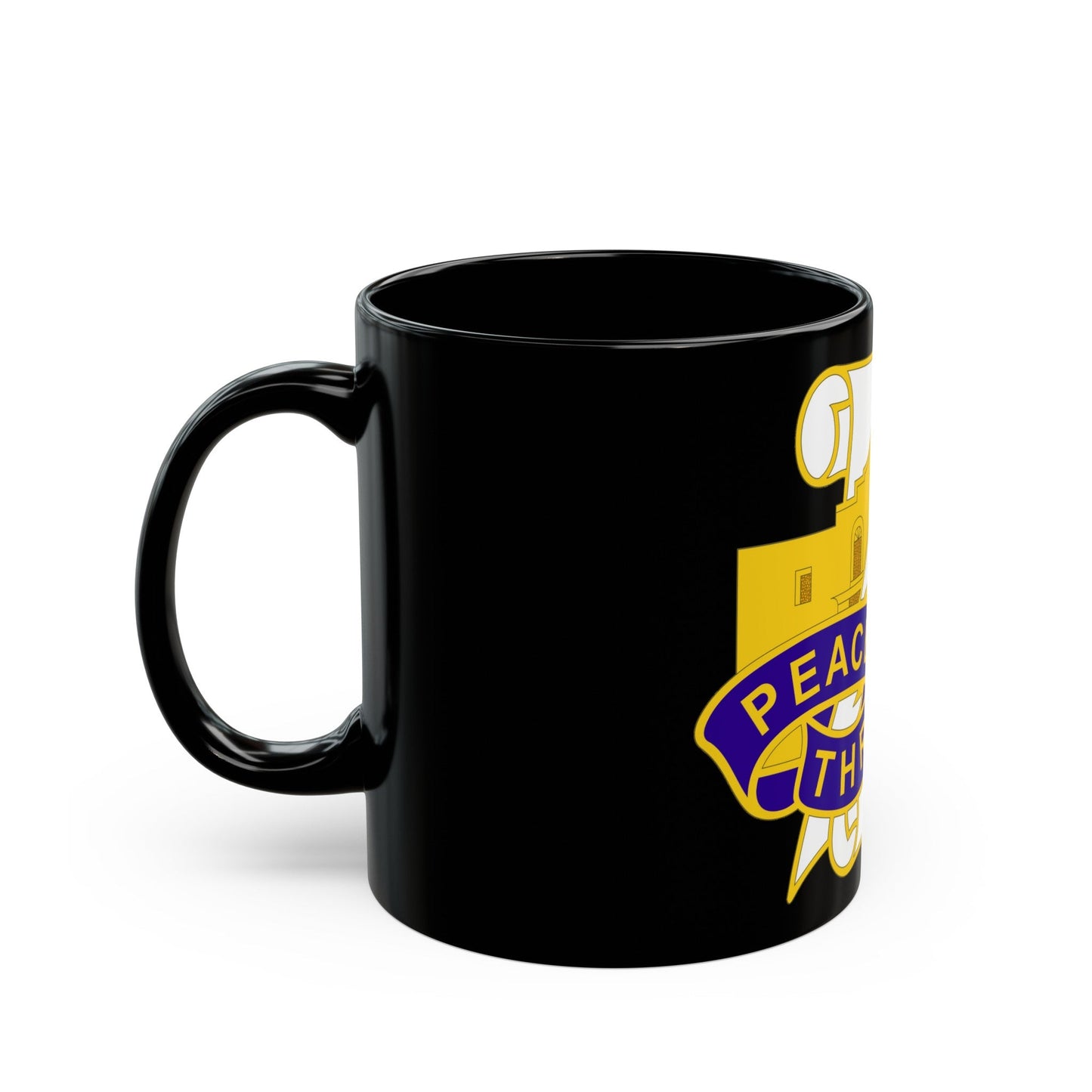 321 Civil Affairs Brigade 2 (U.S. Army) Black Coffee Mug-The Sticker Space