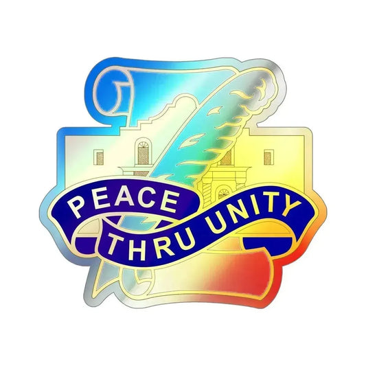 321 Civil Affairs Brigade 2 (U.S. Army) Holographic STICKER Die-Cut Vinyl Decal 6 Inch Holographic - The Sticker Space