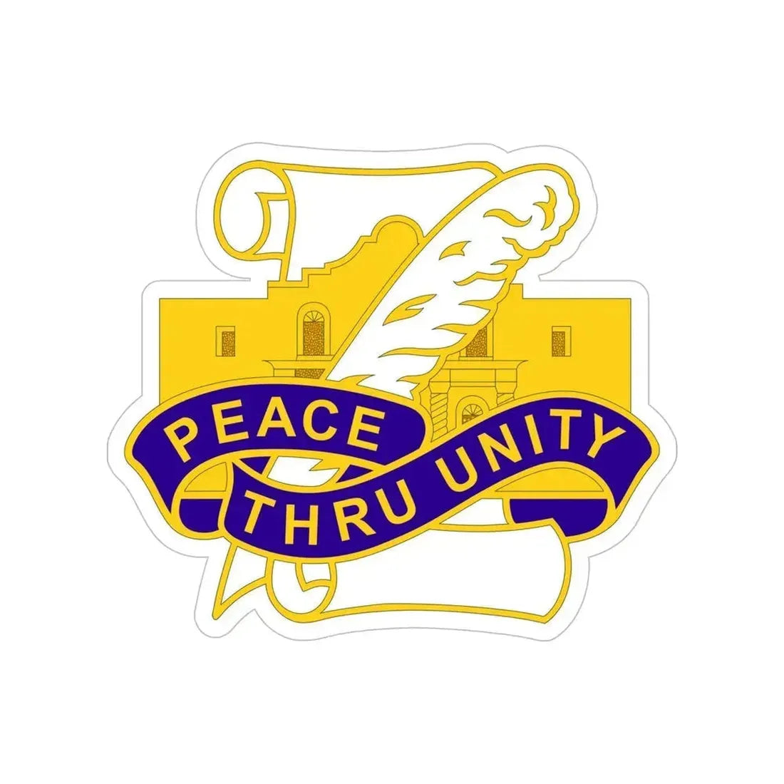 321 Civil Affairs Brigade 2 (U.S. Army) Transparent STICKER Die-Cut Vinyl Decal 6 Inch - The Sticker Space