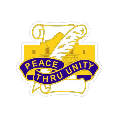 321 Civil Affairs Brigade 2 (U.S. Army) Transparent STICKER Die-Cut Vinyl Decal 6 Inch - The Sticker Space