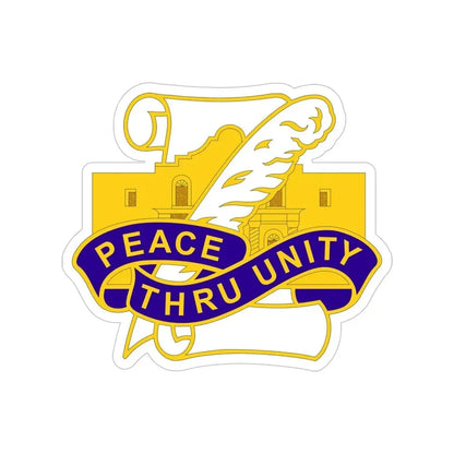 321 Civil Affairs Brigade 2 (U.S. Army) Transparent STICKER Die-Cut Vinyl Decal - The Sticker Space