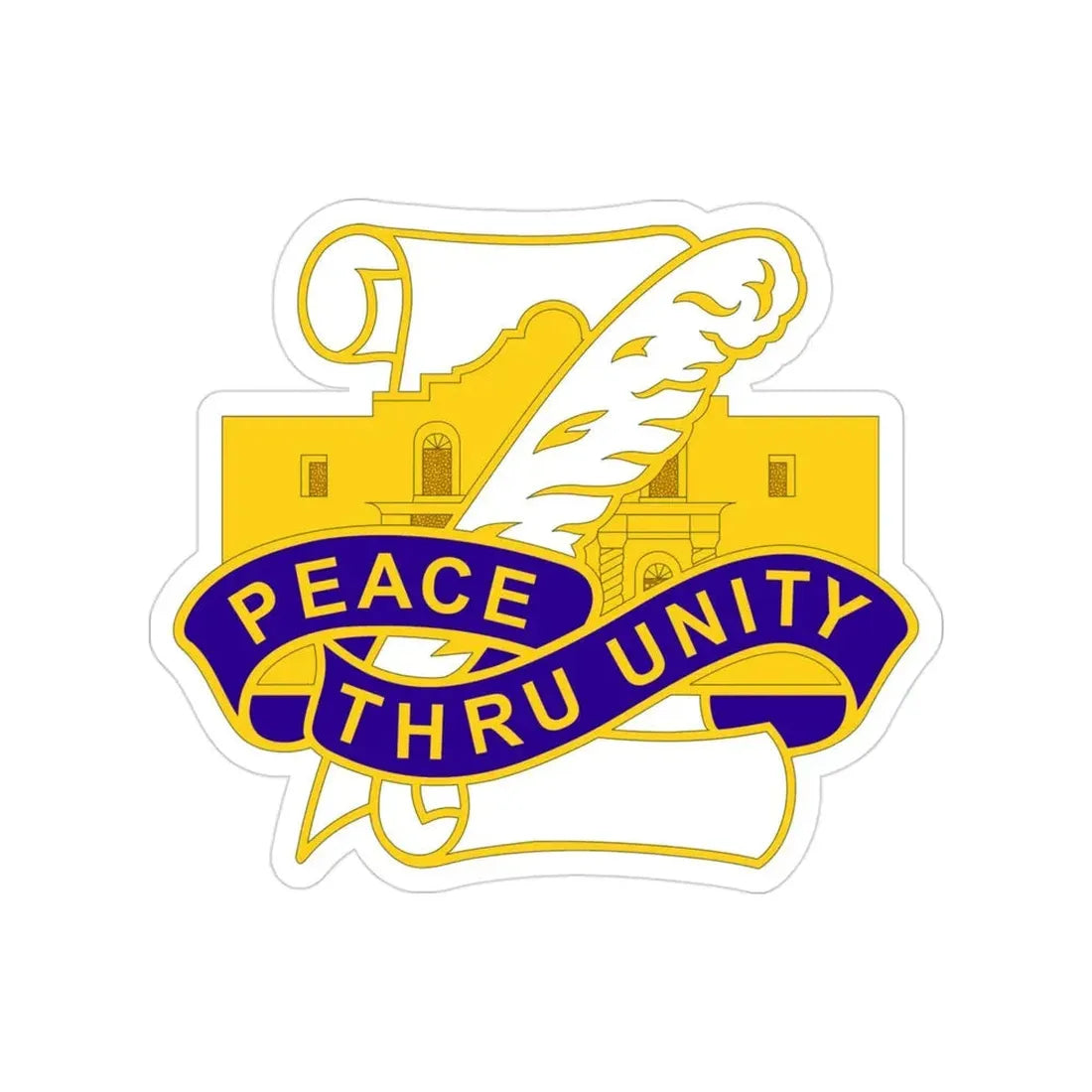 321 Civil Affairs Brigade 2 (U.S. Army) Transparent STICKER Die-Cut Vinyl Decal - The Sticker Space