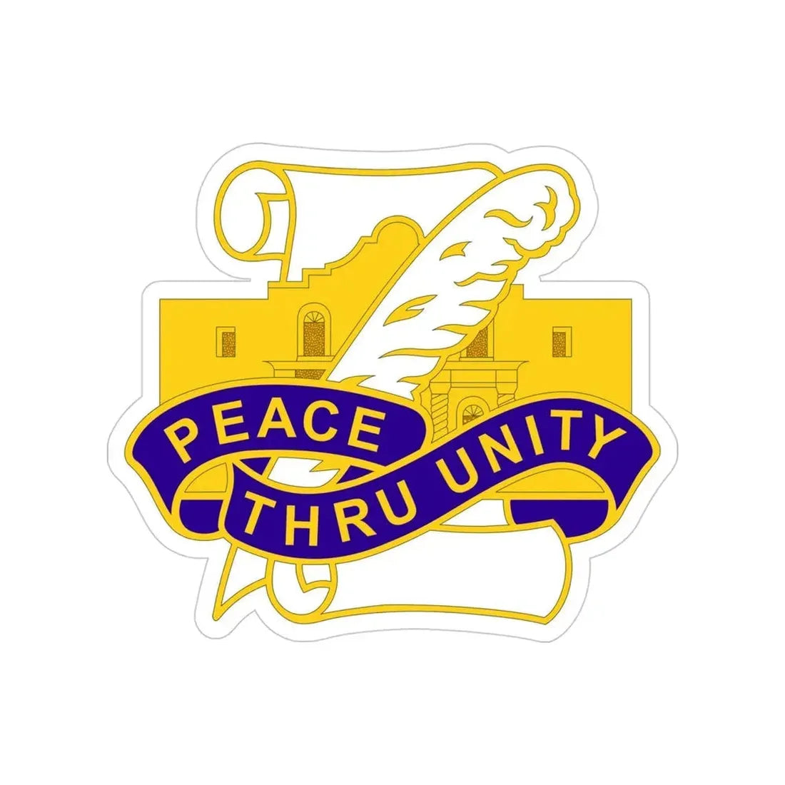 321 Civil Affairs Brigade 2 (U.S. Army) Transparent STICKER Die-Cut Vinyl Decal - The Sticker Space