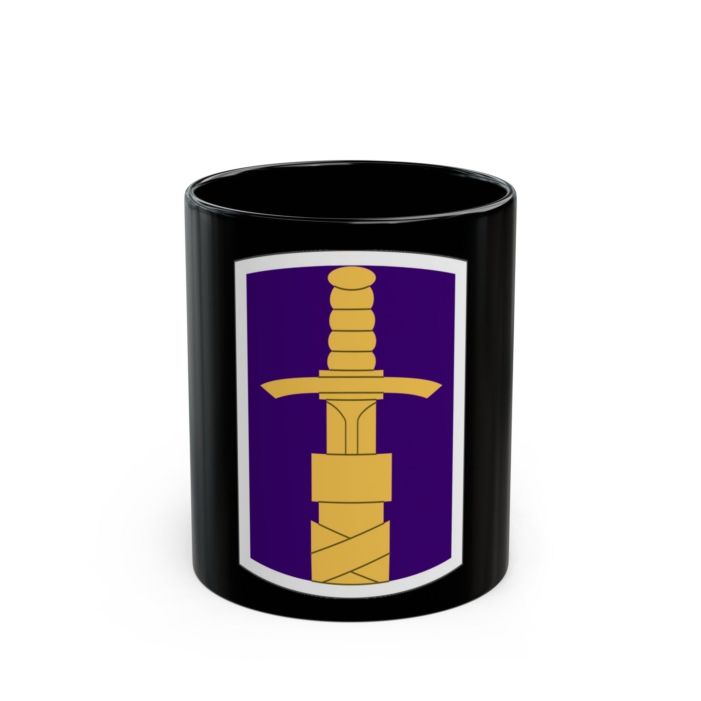 321 Civil Affairs Brigade (U.S. Army) Black Coffee Mug-11oz-The Sticker Space