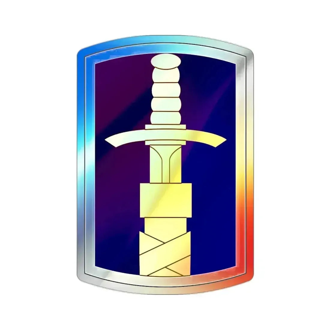 321 Civil Affairs Brigade (U.S. Army) Holographic STICKER Die-Cut Vinyl Decal 2 Inch - The Sticker Space