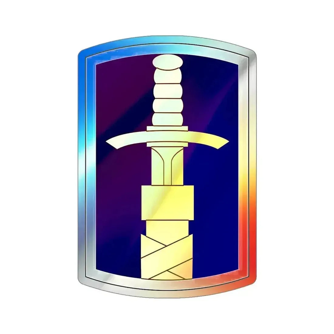 321 Civil Affairs Brigade (U.S. Army) Holographic STICKER Die-Cut Vinyl Decal 5 Inch - The Sticker Space