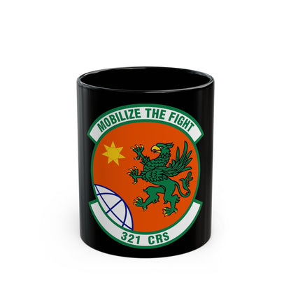 321 Contingency Response Squadron AMC (U.S. Air Force) Black Coffee Mug-11oz-The Sticker Space