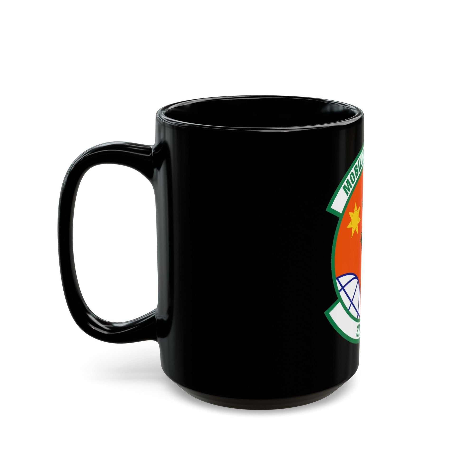 321 Contingency Response Squadron AMC (U.S. Air Force) Black Coffee Mug-The Sticker Space