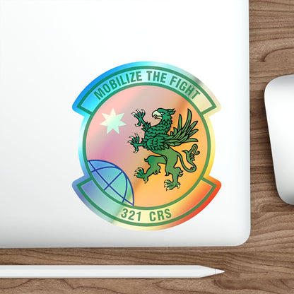 321 Contingency Response Squadron AMC (U.S. Air Force) Holographic STICKER Die-Cut Vinyl Decal-The Sticker Space