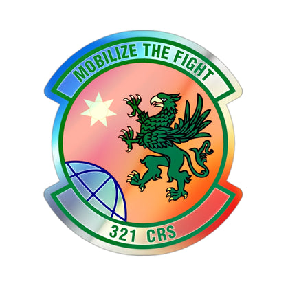 321 Contingency Response Squadron AMC (U.S. Air Force) Holographic STICKER Die-Cut Vinyl Decal-2 Inch-The Sticker Space