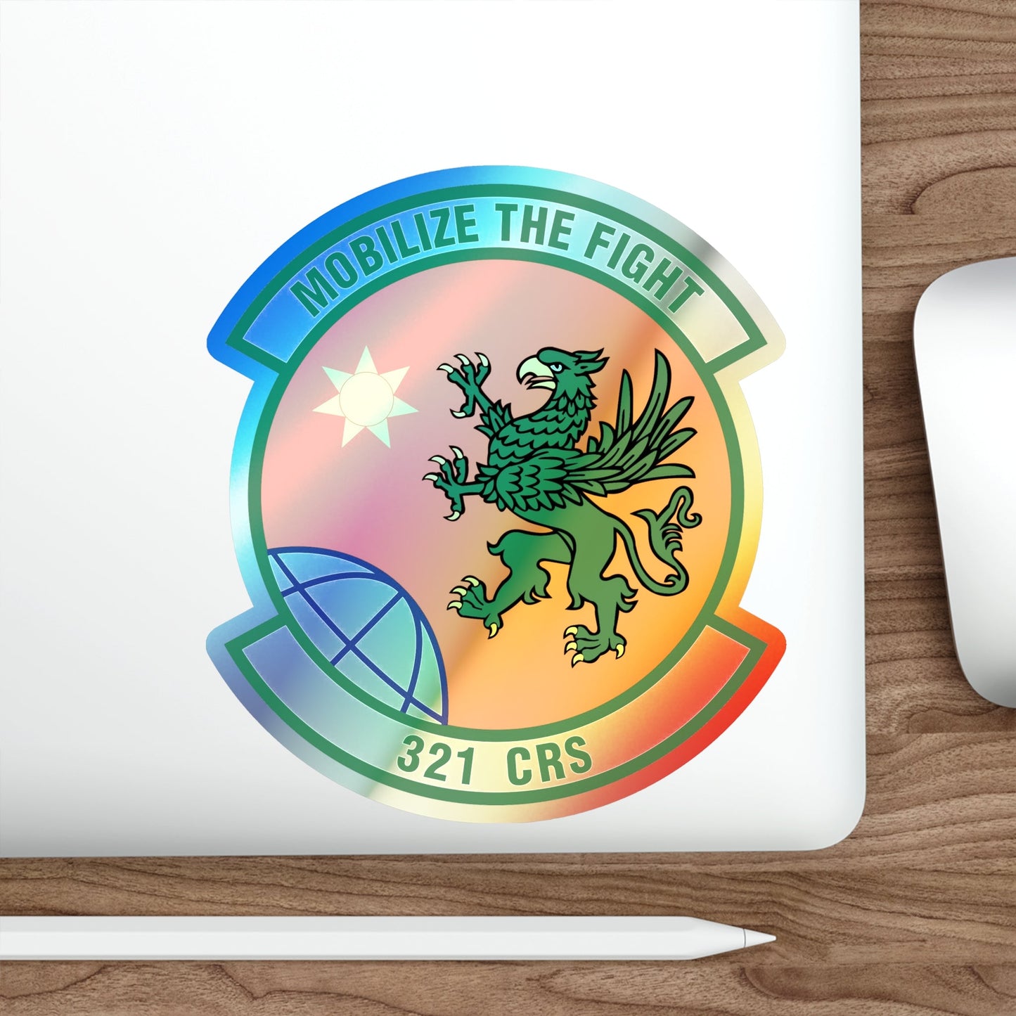 321 Contingency Response Squadron AMC (U.S. Air Force) Holographic STICKER Die-Cut Vinyl Decal-The Sticker Space