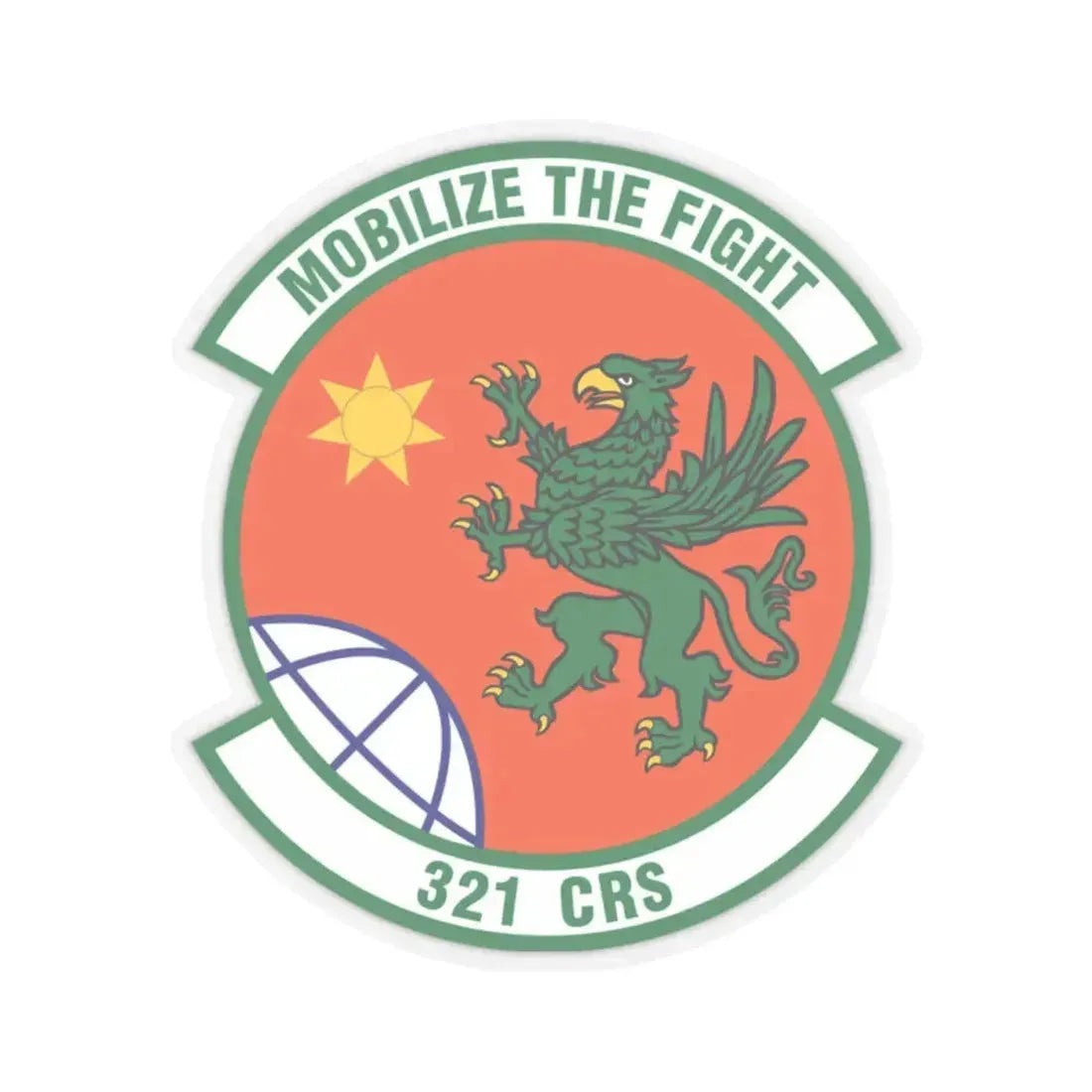 321 Contingency Response Squadron AMC (U.S. Air Force) STICKER Vinyl Kiss-Cut Decal 2 Inch Transparent - The Sticker Space