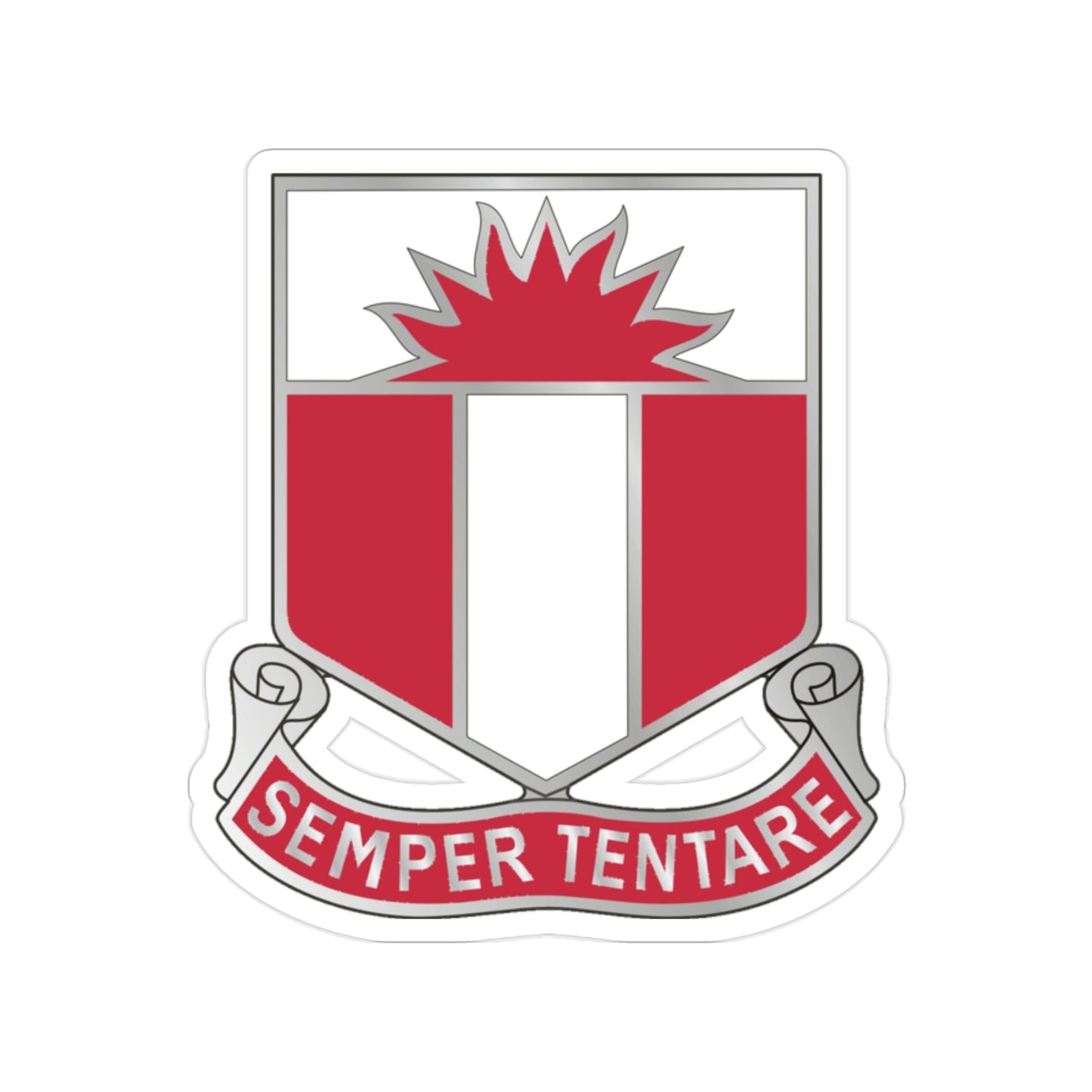 321 Engineer Battalion (U.S. Army) Transparent STICKER Die-Cut Vinyl Decal-2 Inch-The Sticker Space