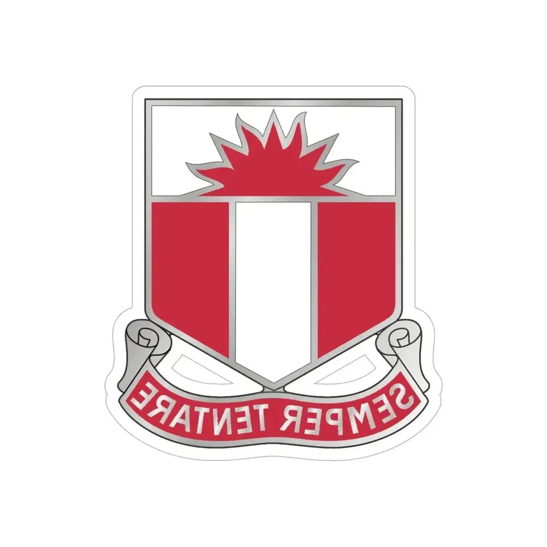 321 Engineer Battalion (U.S. Army) REVERSE PRINT Transparent Die-Cut STICKER - The Sticker Space