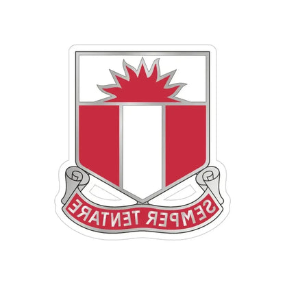 321 Engineer Battalion (U.S. Army) REVERSE PRINT Transparent Die-Cut STICKER - The Sticker Space