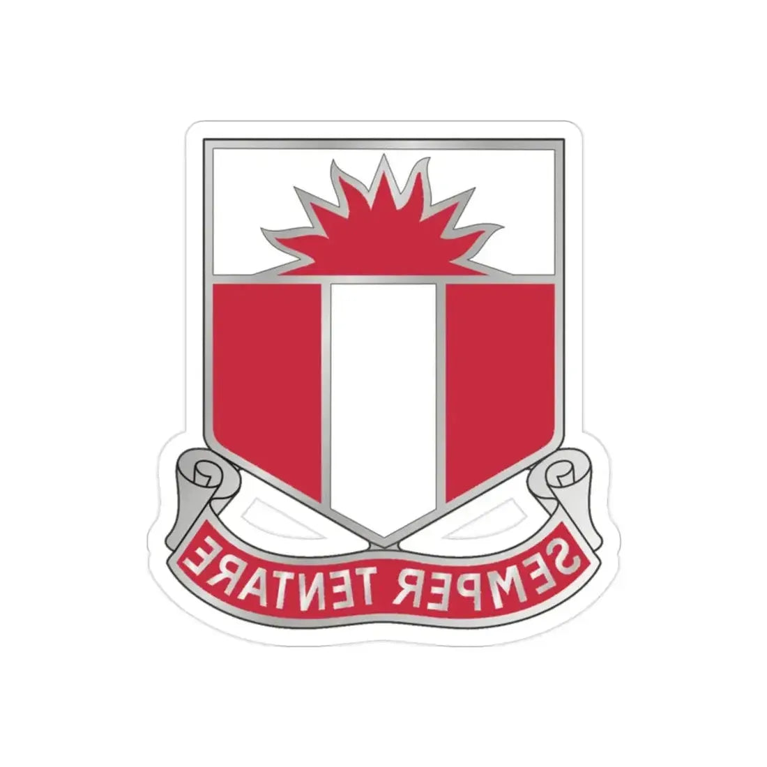 321 Engineer Battalion (U.S. Army) REVERSE PRINT Transparent Die-Cut STICKER - The Sticker Space