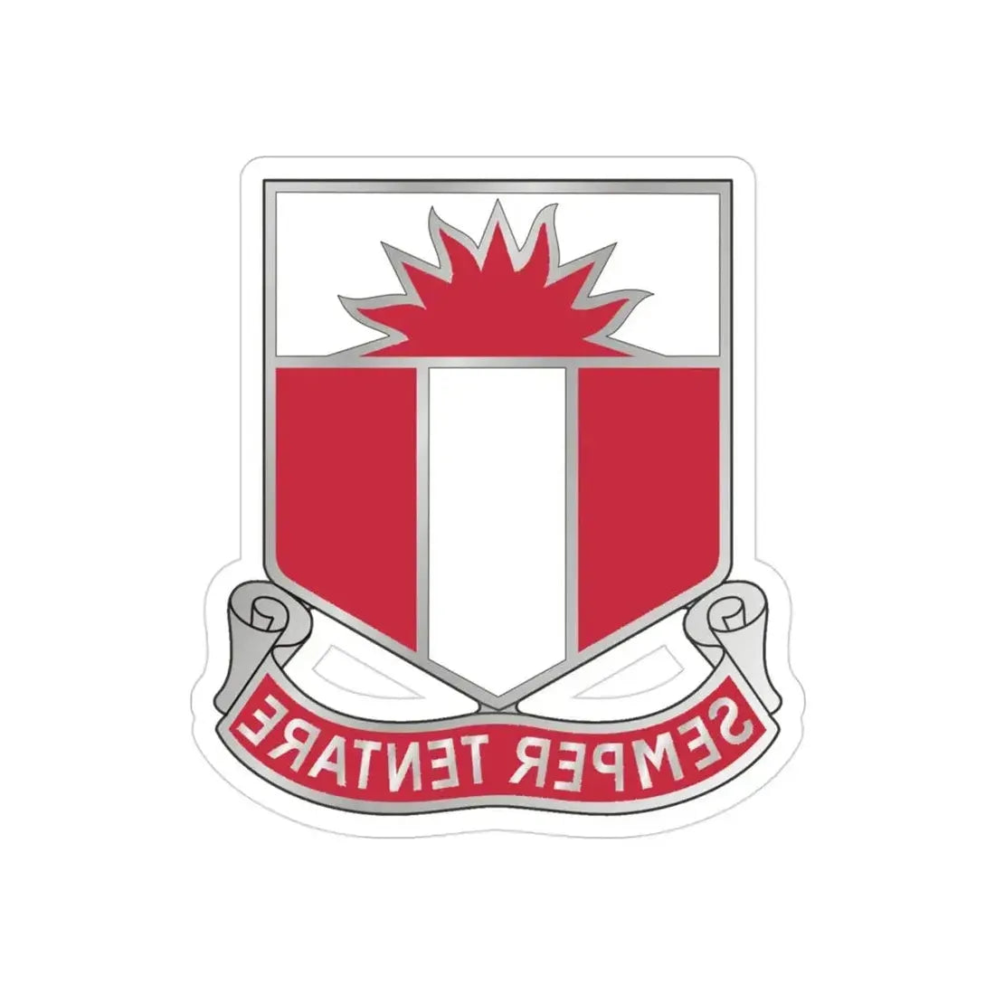 321 Engineer Battalion (U.S. Army) REVERSE PRINT Transparent Die-Cut STICKER - The Sticker Space