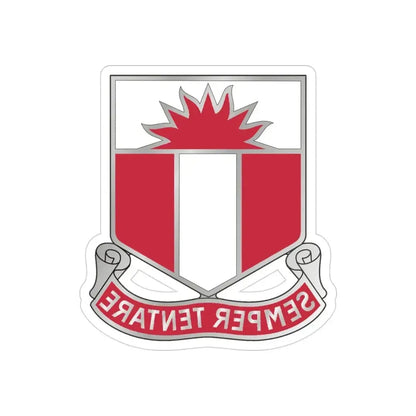 321 Engineer Battalion (U.S. Army) REVERSE PRINT Transparent Die-Cut STICKER - The Sticker Space