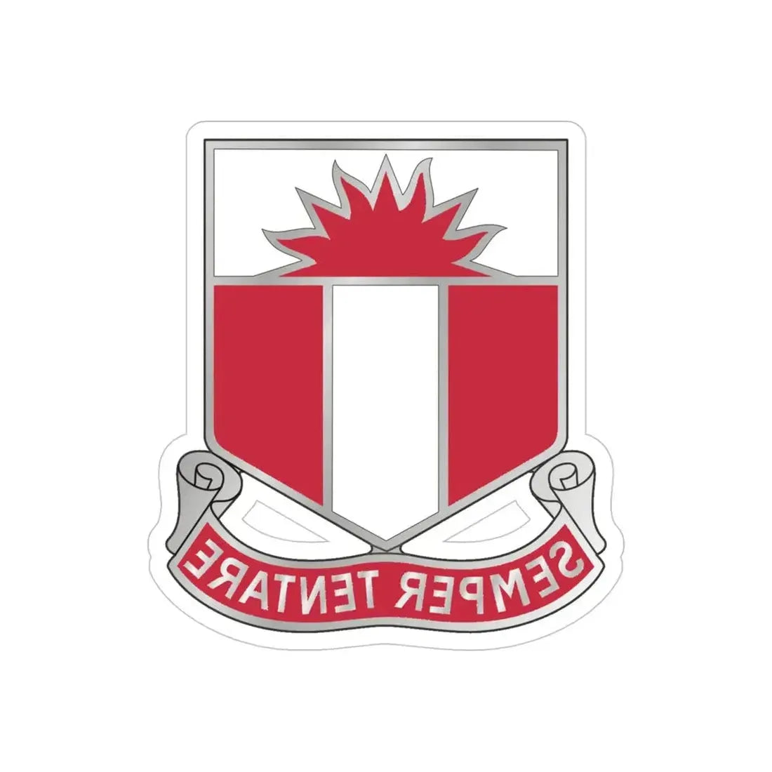 321 Engineer Battalion (U.S. Army) REVERSE PRINT Transparent Die-Cut STICKER - The Sticker Space