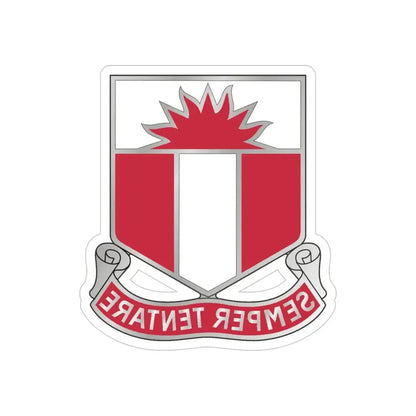 321 Engineer Battalion (U.S. Army) REVERSE PRINT Transparent Die-Cut STICKER - The Sticker Space