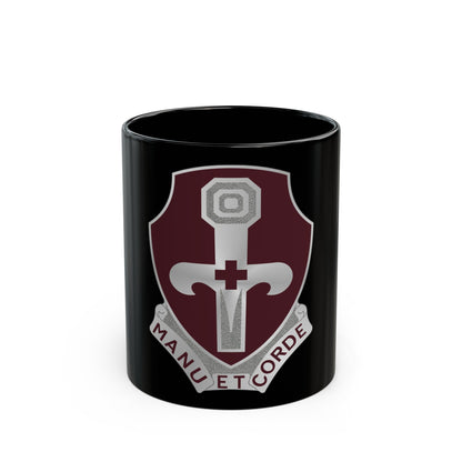 321 Medical Battalion (U.S. Army) Black Coffee Mug-11oz-The Sticker Space