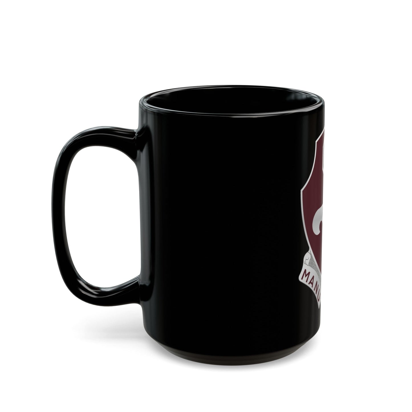 321 Medical Battalion (U.S. Army) Black Coffee Mug-The Sticker Space