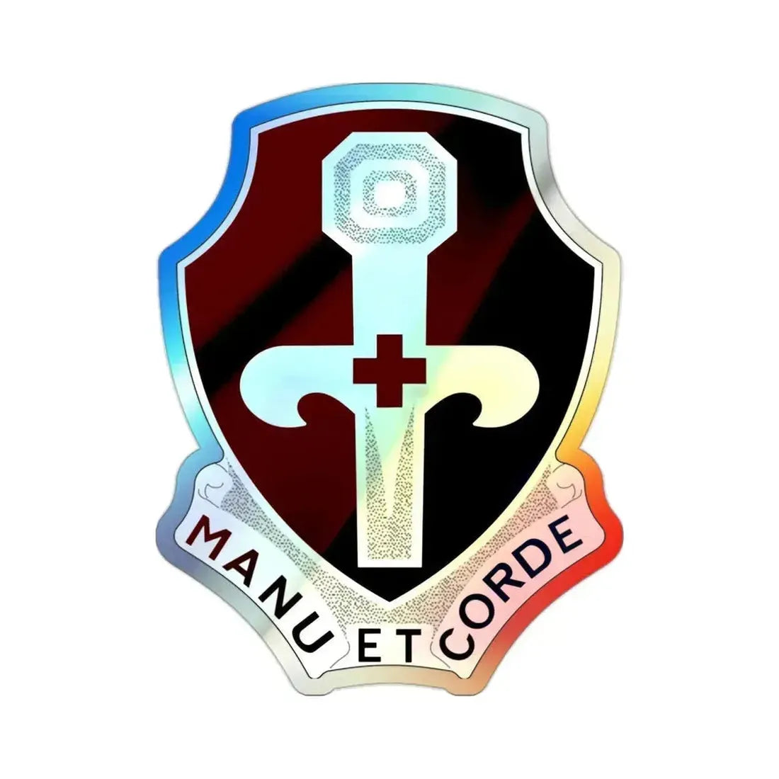 321 Medical Battalion (U.S. Army) Holographic STICKER Die-Cut Vinyl Decal 2 Inch Holographic - The Sticker Space