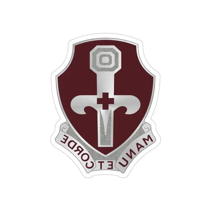321 Medical Battalion (U.S. Army) REVERSE PRINT Transparent Die-Cut STICKER 5 Inch Die-Cut Transparent - The Sticker Space