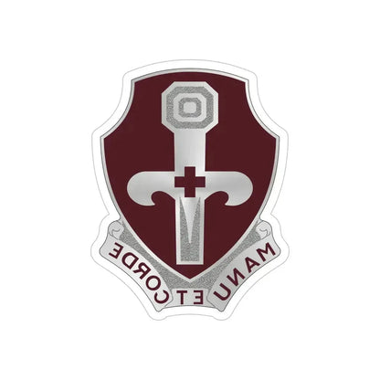 321 Medical Battalion (U.S. Army) REVERSE PRINT Transparent Die-Cut STICKER 6 Inch Die-Cut Transparent - The Sticker Space