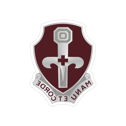 321 Medical Battalion (U.S. Army) REVERSE PRINT Transparent Die-Cut STICKER - The Sticker Space