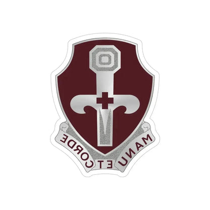 321 Medical Battalion (U.S. Army) REVERSE PRINT Transparent Die-Cut STICKER - The Sticker Space