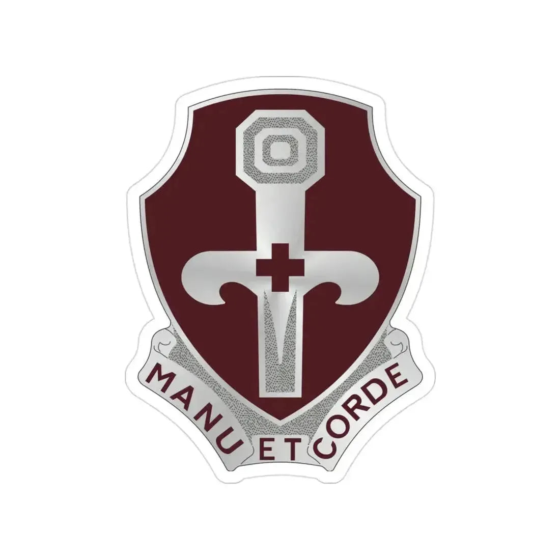 321 Medical Battalion (U.S. Army) Transparent STICKER Die-Cut Vinyl Decal 3 Inch - The Sticker Space