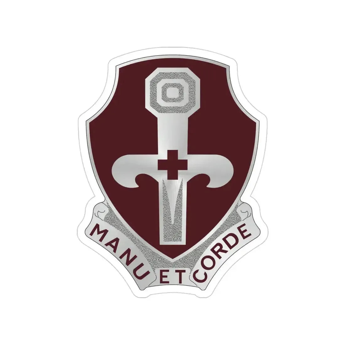 321 Medical Battalion (U.S. Army) Transparent STICKER Die-Cut Vinyl Decal 4 Inch - The Sticker Space