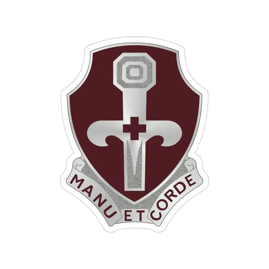 321 Medical Battalion (U.S. Army) Transparent STICKER Die-Cut Vinyl Decal 5 Inch - The Sticker Space