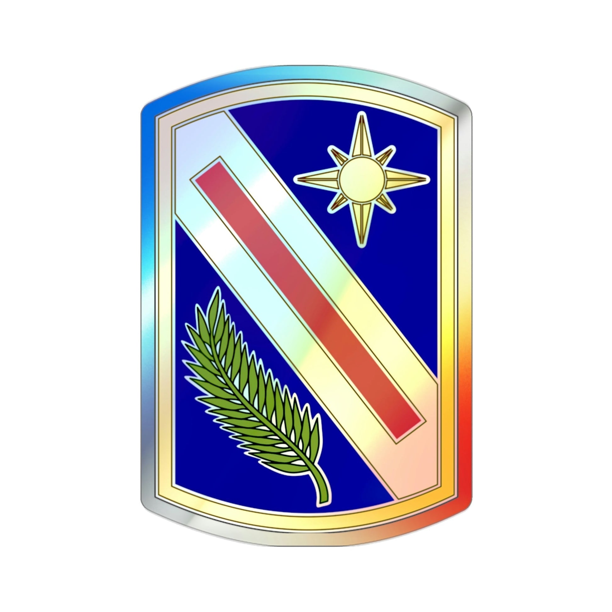 321 Sustainment Brigade (U.S. Army) Holographic STICKER Die-Cut Vinyl Decal-2 Inch-The Sticker Space