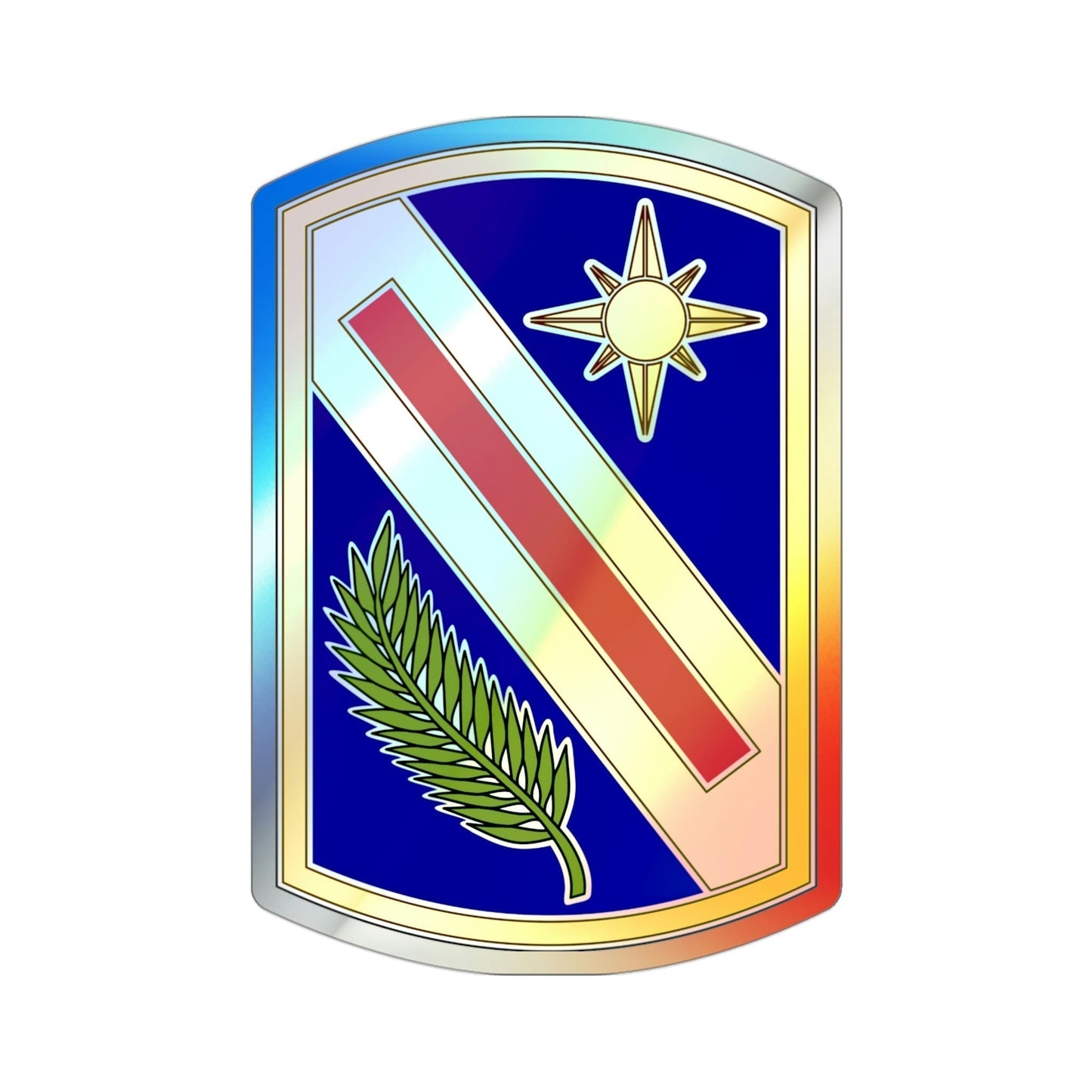 321 Sustainment Brigade (U.S. Army) Holographic STICKER Die-Cut Vinyl Decal-3 Inch-The Sticker Space