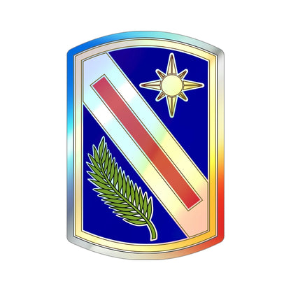 321 Sustainment Brigade (U.S. Army) Holographic STICKER Die-Cut Vinyl Decal-4 Inch-The Sticker Space