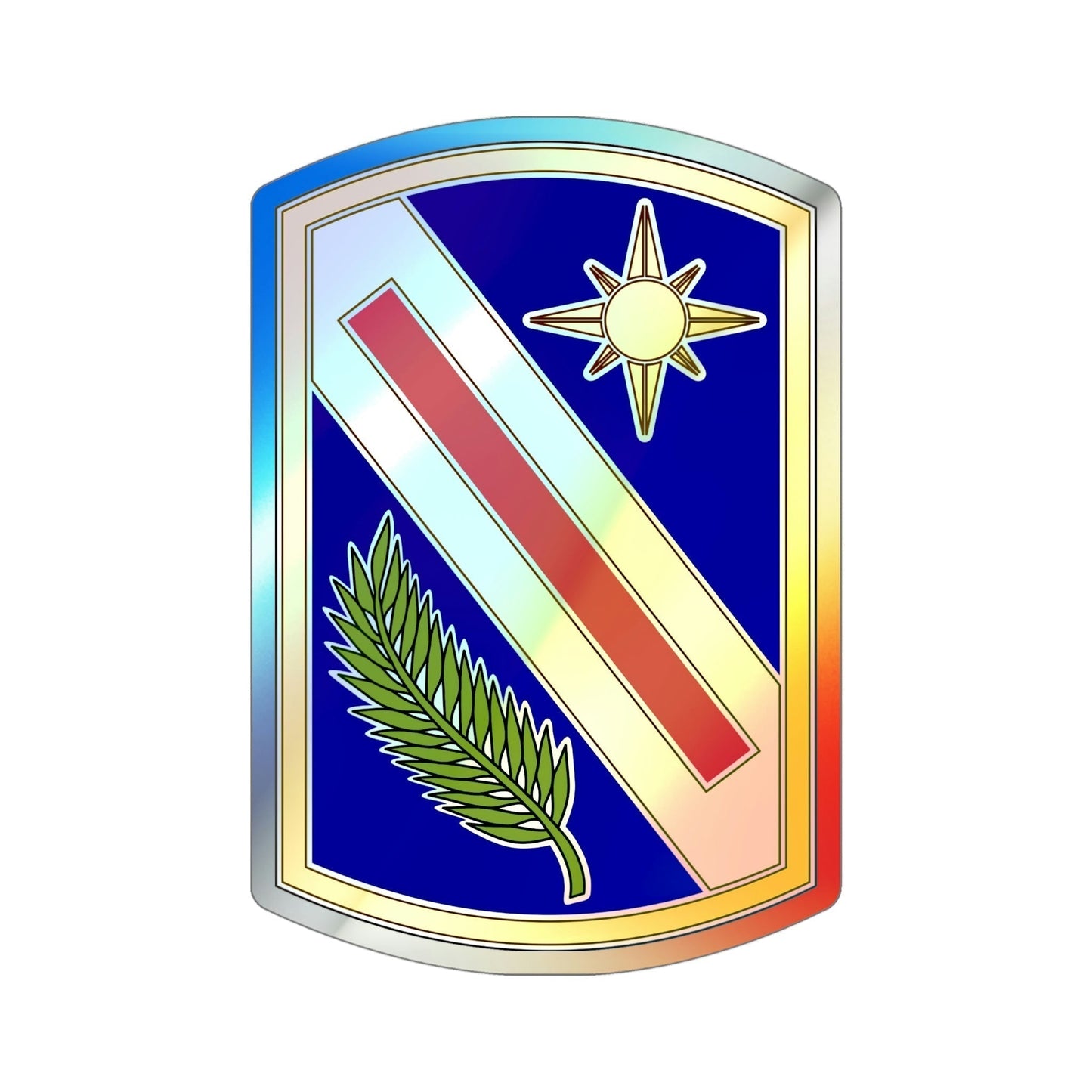 321 Sustainment Brigade (U.S. Army) Holographic STICKER Die-Cut Vinyl Decal-5 Inch-The Sticker Space