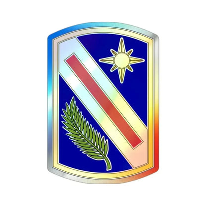 321 Sustainment Brigade (U.S. Army) Holographic STICKER Die-Cut Vinyl Decal 2 Inch Holographic - The Sticker Space