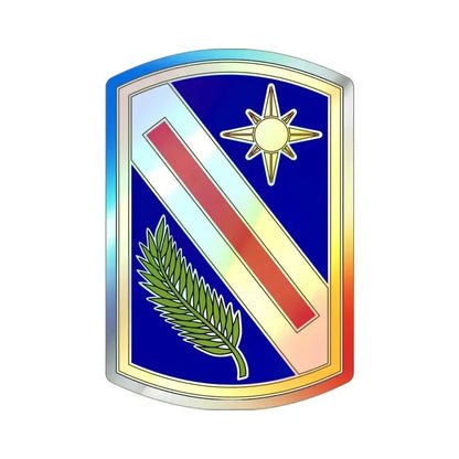 321 Sustainment Brigade (U.S. Army) Holographic STICKER Die-Cut Vinyl Decal 3 Inch Holographic - The Sticker Space