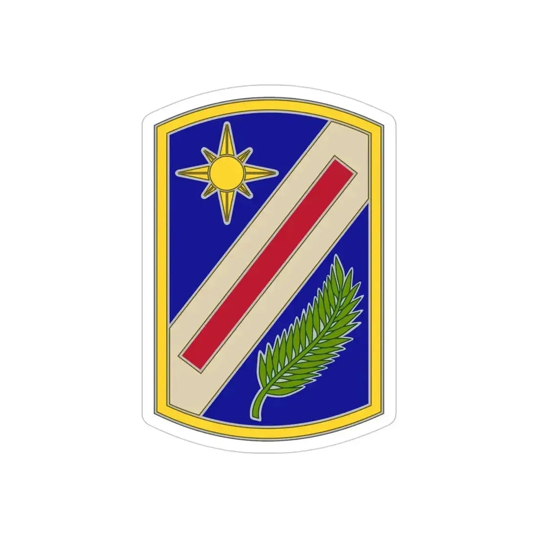 321 Sustainment Brigade (U.S. Army) REVERSE PRINT Transparent Die-Cut STICKER 4 Inch Die-Cut Transparent - The Sticker Space
