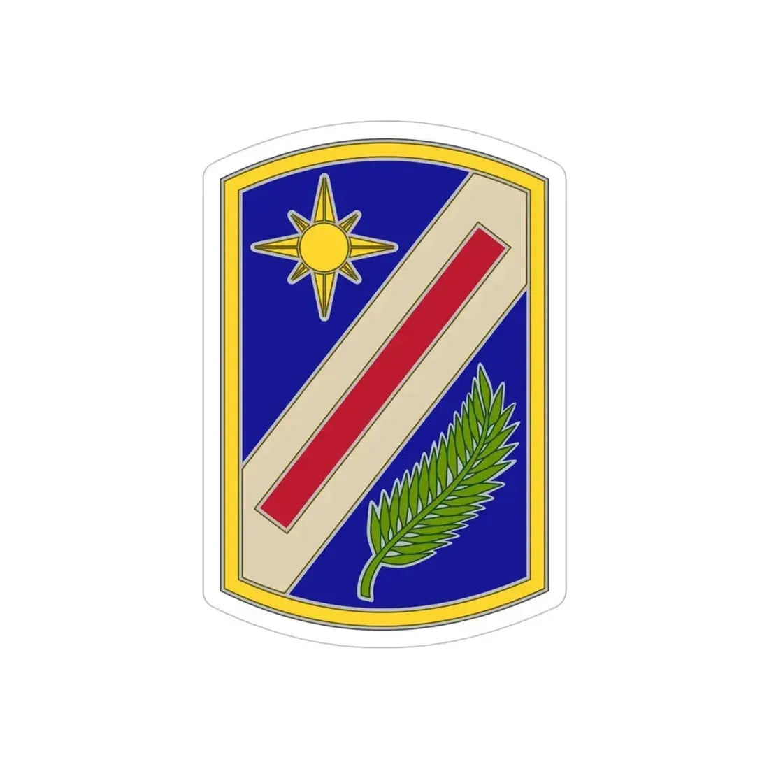 321 Sustainment Brigade (U.S. Army) REVERSE PRINT Transparent Die-Cut STICKER - The Sticker Space