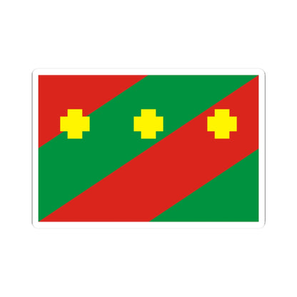Flag of Troitcky rayon Chelyabinsk oblast (Russia) STICKER Vinyl Kiss-Cut Decal